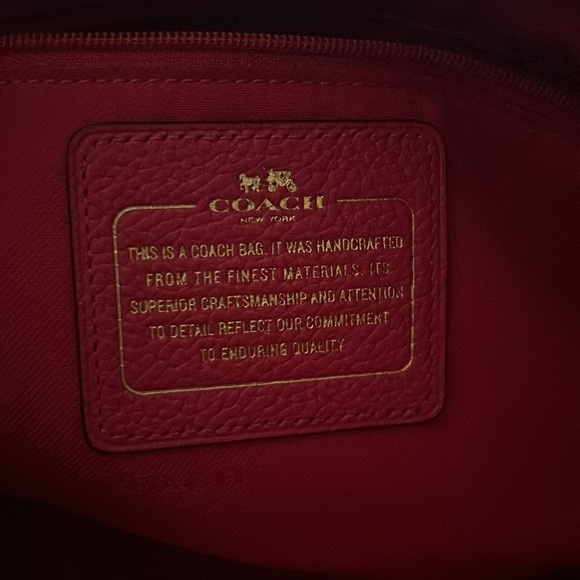 Coach Pink Handbag, Medium Size - Picture 3 of 4